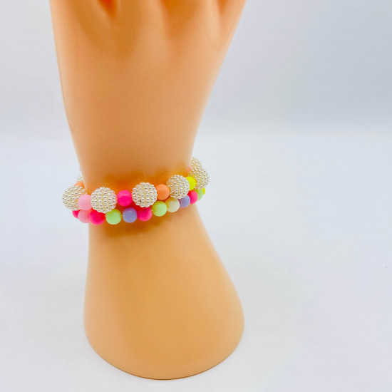 Lot bracelets colorés pour petites filles, bijoux fantaisies pour professionnels - Felizz