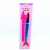 Set of 2 girls' pens Doll head and Mermaid tail