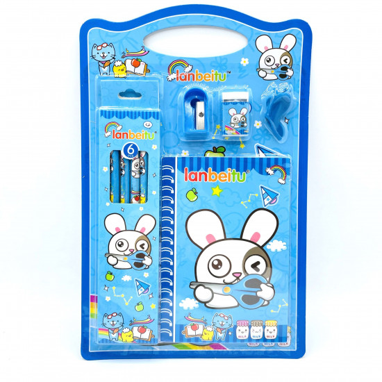 Grossiste gadget pour garçons, vente en gros set de papeterie lapin