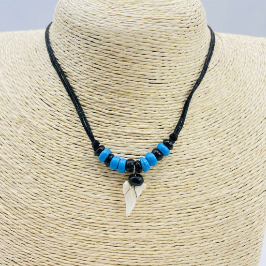 Fornitore collane fantasia dente di squalo, collana ragazzo G172-16