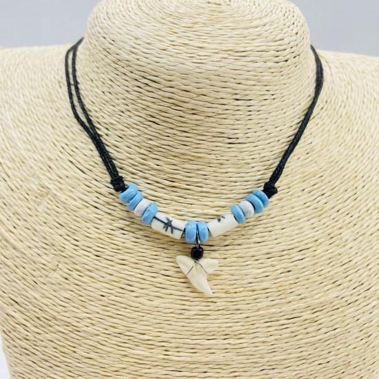 Proveedor collares fantasía diente de tiburón, collar niño G172-17