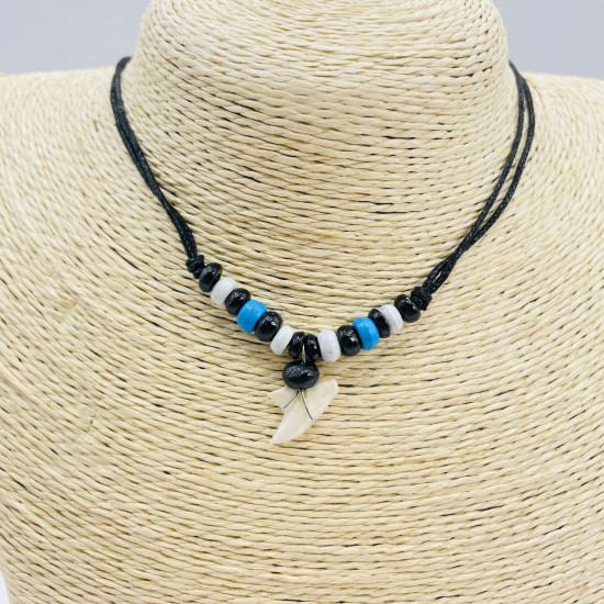Proveedor de collares de fantasía diente de tiburón, collar de niño G172-19