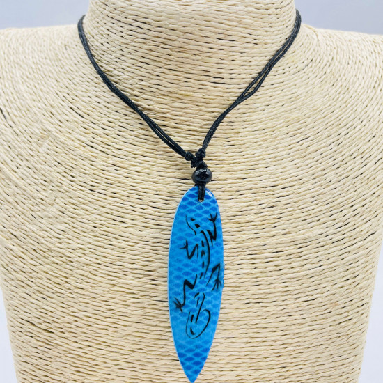 Fournisseur colliers fantaisies planche de surf, collier garçon G174-34