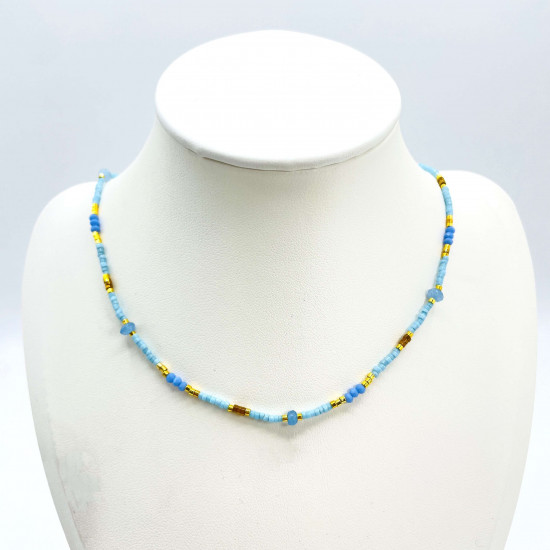 Fournisseur colliers en perles fantaisie, collier perles balinaises GN18-1N
