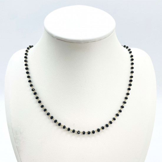 Proveedor Collares de perlas de fantasía, collar de perlas de Bali GN18-47N Negro