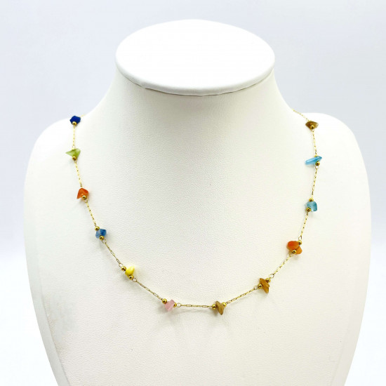 Fournisseur colliers en perles fantaisie, collier perles balinaises GN18-50N