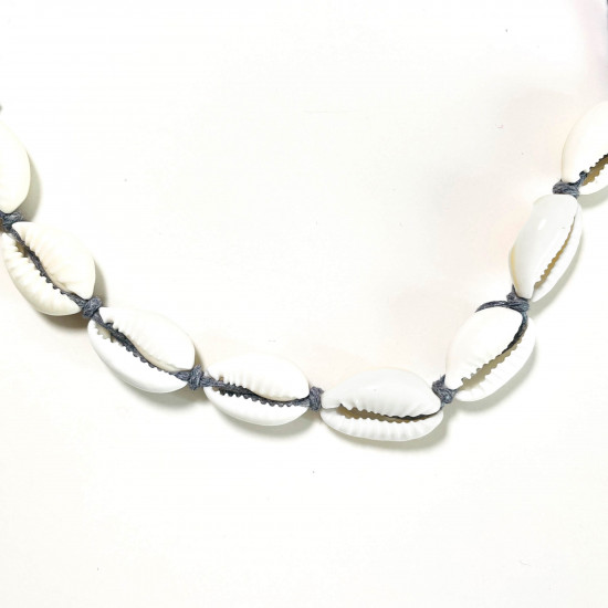 Mayorista bisuteria de calidad, pulsera concha cordon gris