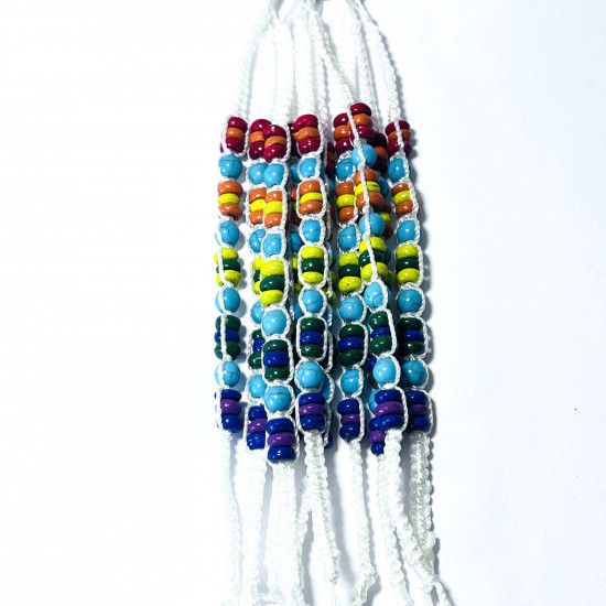 Fornitore bracciali, fantasia, Lotto Bracciali esotici bianchi N°104
