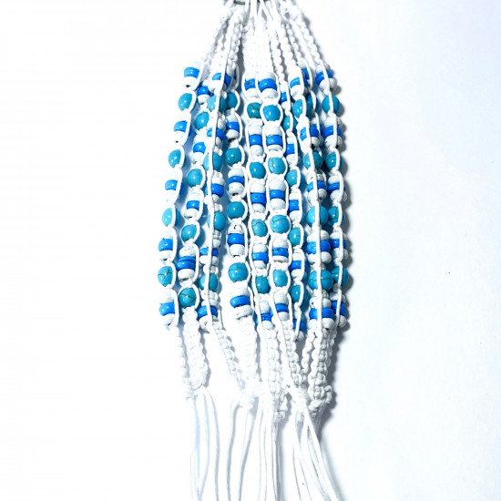 Fournisseur bracelets fantaisies, Lot Bracelets exotiques Blanc N°116