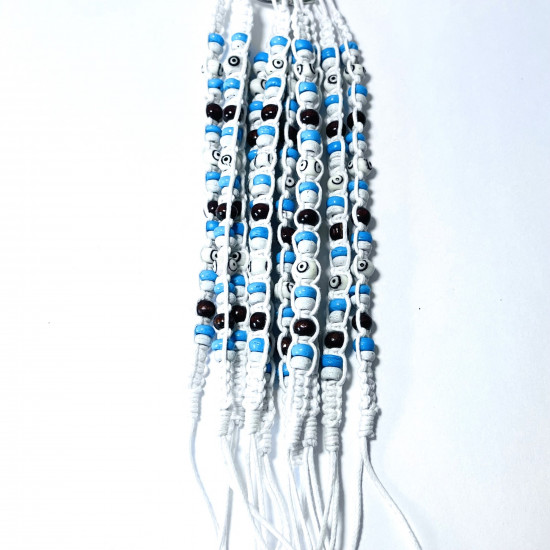 Fournisseur bracelets fantaisies, Lot Bracelets exotiques Blanc N°118