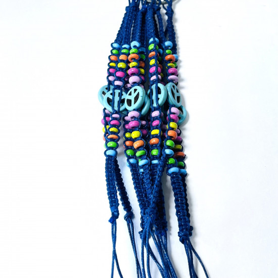 Fornitore bracciali, fantasia, Lotto Bracciali blu esotici N°311