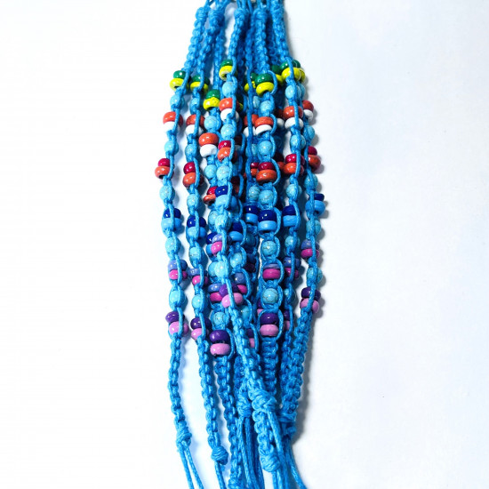 Fournisseur bracelets fantaisies, Lot Bracelets exotiques Bleu N°327