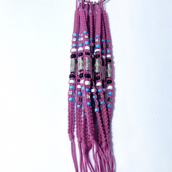 Supplier bracelets, fantasy, Lot Bracelets exotic Rose N°426