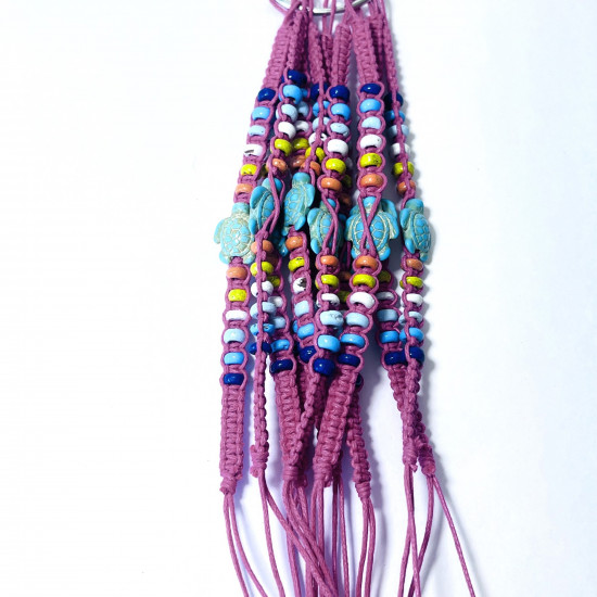 Supplier bracelets, fantasy, Lot Bracelets exotic Rose N°439