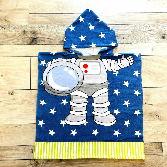 Cape de bain enfant astronaute, grossiste serviettes de plage