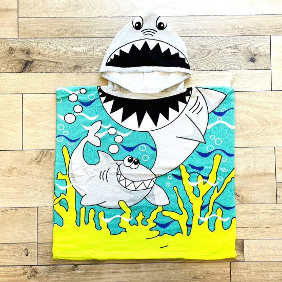 Shark grey children's bathing cap, wholesale beach towels