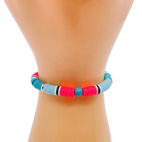 Bracelets heishi épais G130-44, grossiste bijoux fantaisies