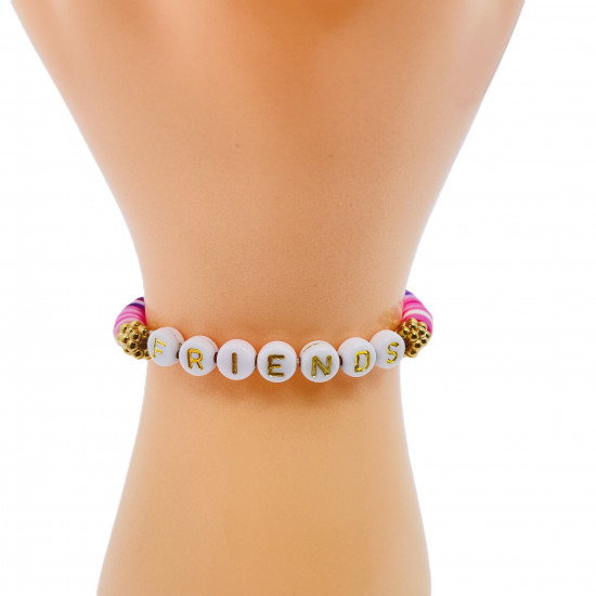 Bracelets heishi friends light purple, wholesale fashion jewelry