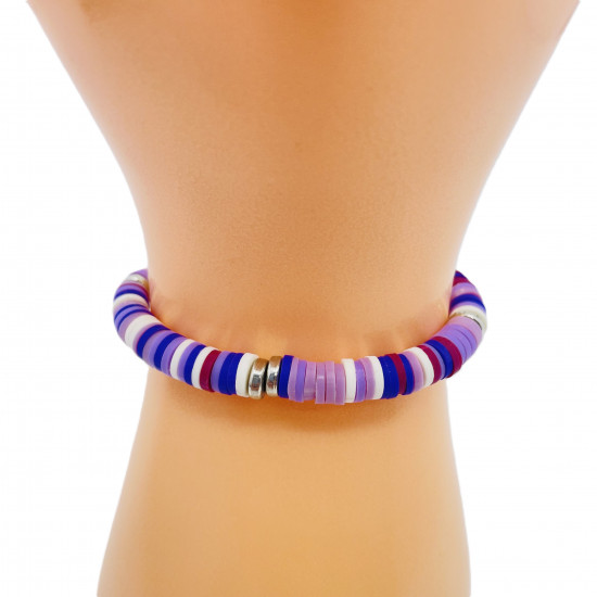 Heishi purple bracelets, wholesale costume jewelry