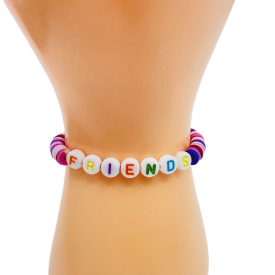 Armbänder heishi friends hellviolett, Großhändler für Modeschmuck