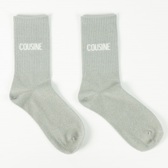Anbieter von Pailletten-Socken, Modell COUSINE