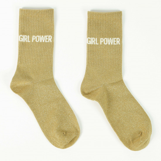 Anbieter von Pailletten-Socken, Modell GIRL POWER