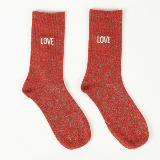 Anbieter von Pailletten-Socken, Modell LOVE