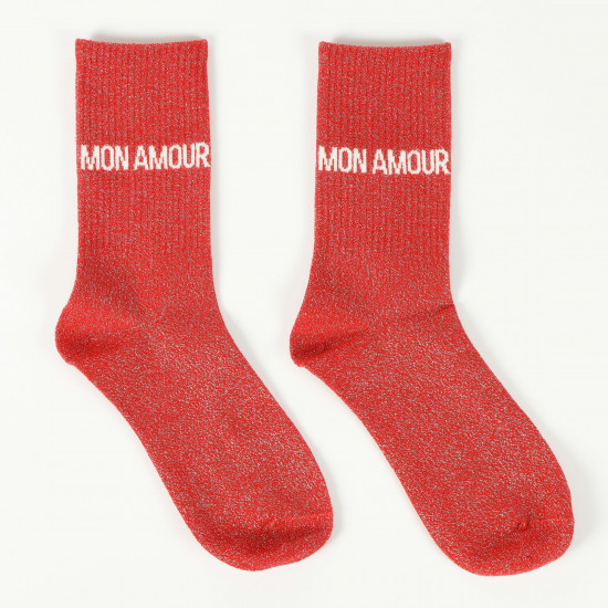 Fournisseur chaussettes paillettes, modèle MON AMOUR