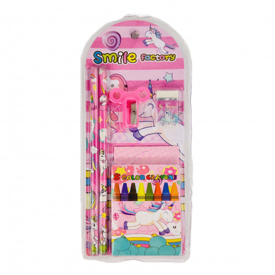 Grossista di gadget per bambine, set di cancelleria da colorare unicorno all'ingrosso