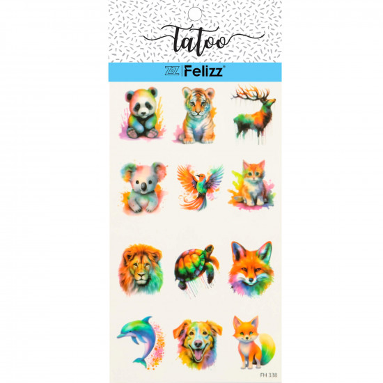 Tatuajes efímeros al por mayor, para profesionales FH338 - Felizz