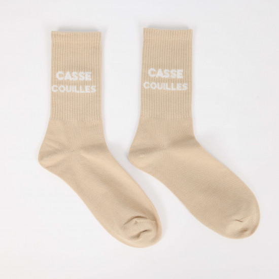 Fournisseur chaussettes messages, modèle CASSE COUILLES