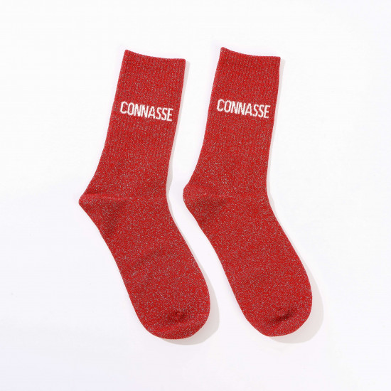 Vente en gros : chaussettes à paillettes CONNASSE pour femmes