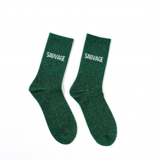 Chaussettes à paillettes SAUVAGE pour looks festifs