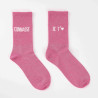 Mismatched socks CONNASSE/JE T'AIME