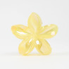 Pince à cheveux fleur Jaune nacré