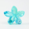 Pince à cheveux fleur Marbré bleu