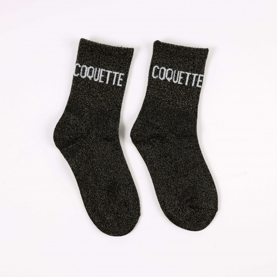 Fournisseur chaussettes paillettes petite taille, modèle COQUETTE