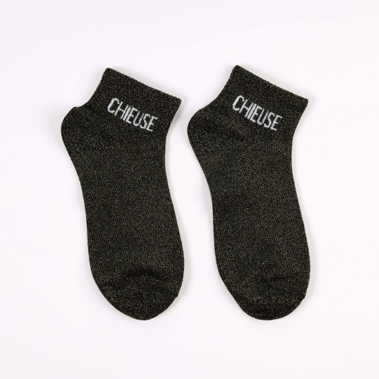 Stylische kurze Socken mit Pailletten