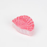 Pink shell hair clip