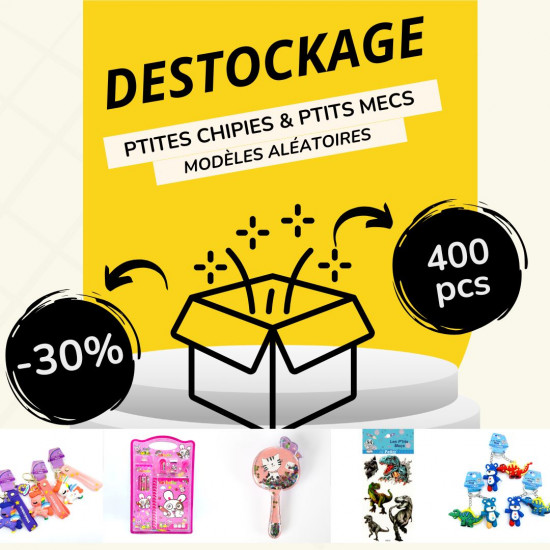 Pack Destockage Ptites chipies & Ptits mecs – 400pièces