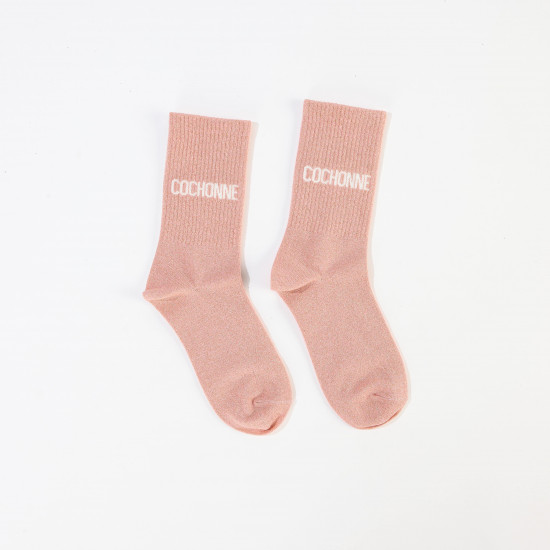 Chaussettes à paillettes femme Cochonne ✨ | Felizz
