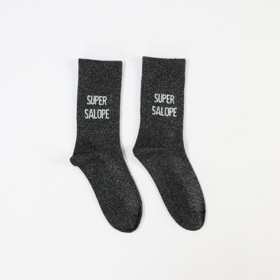 Calcetines con purpurina para mujer Super Salope ✨ | Felizz