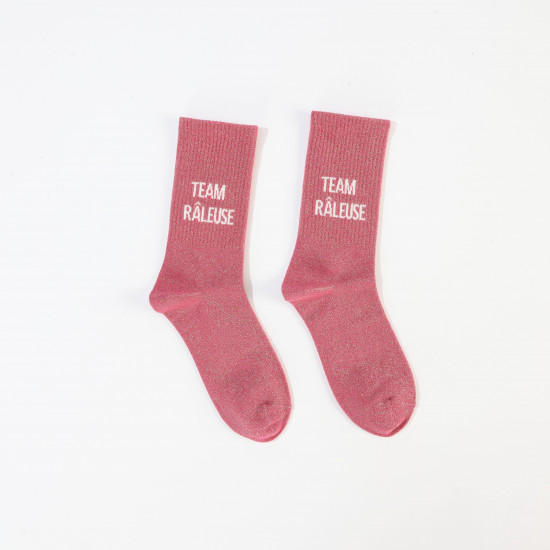 Calcetines con purpurina para mujer Team Râleuse ✨ | Felizz