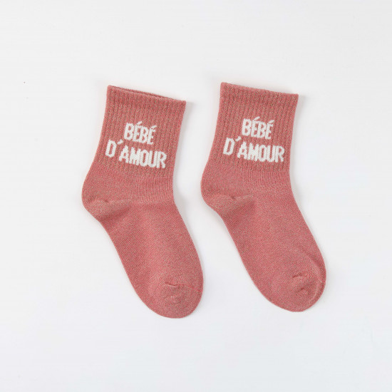 Supplier glitter socks small size, model BÉBÉ D'AMOUR