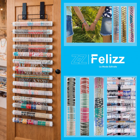 Pulseras de pared de moda de 14 tubos (expositor) | Felizz