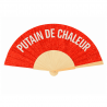 PUTAIN DE CHALEUR abanico de lentejuelas