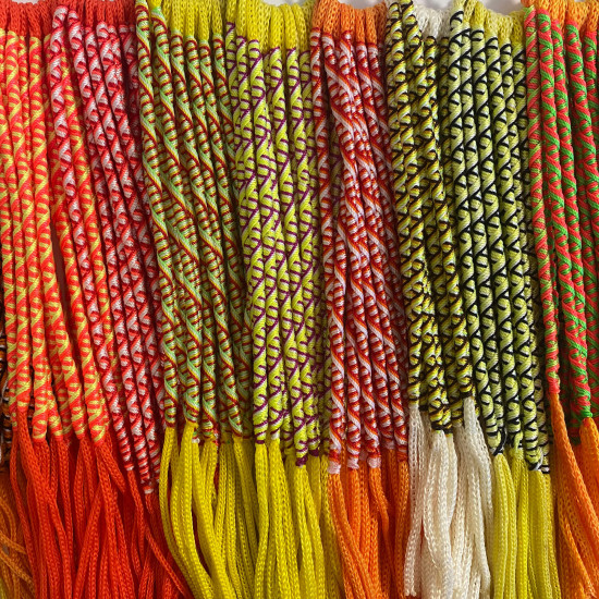 Juego de pulseras de nylon amarillo/naranja para minoristas - Felizz