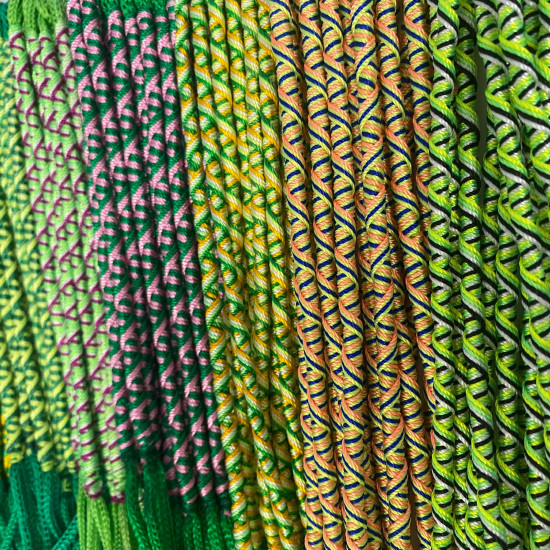Lot tons verts bracelets brésiliens nylon - Felizz grossiste