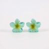 2 Pequeños clips de flores azules