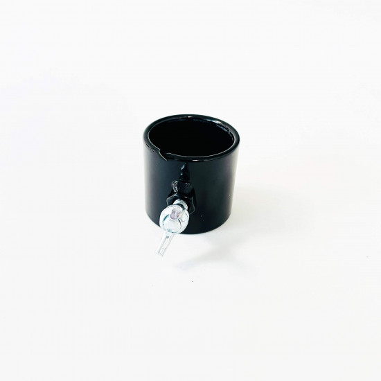 Anillo de acero negro tamaño pequeño para exposición - Felizz